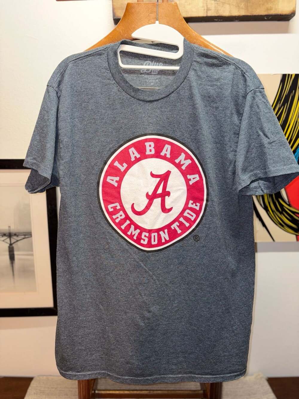 Blue 84 Alabama Crimson Tide T-Shirt Size M Grey NCAA